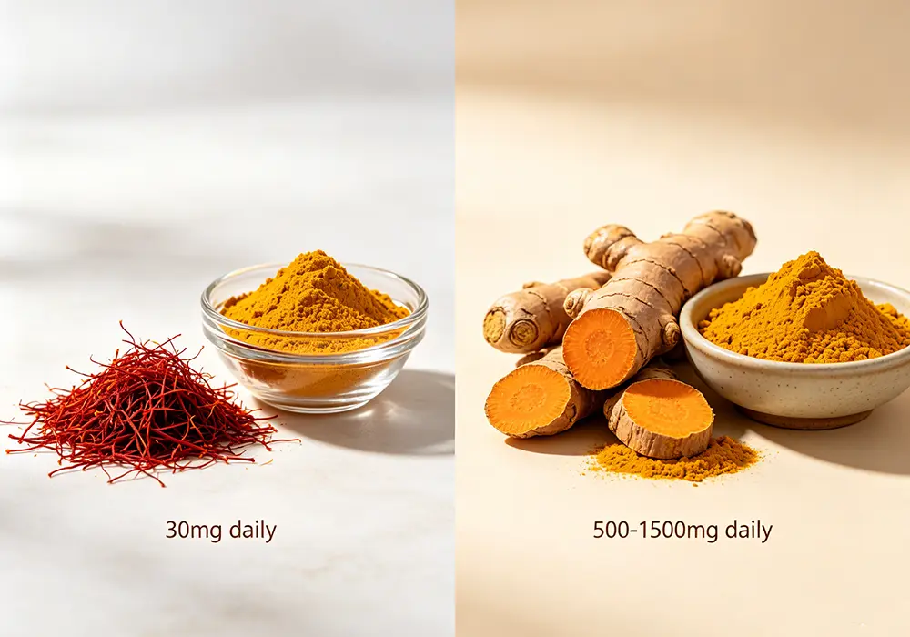 Saffron vs. Turmeric Extract: A Guide to Ingredient Selection for Emotional Health Formulas